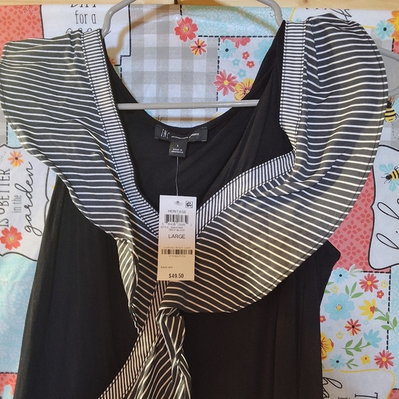 NWT INC STRIPED ONE SHOULDER TANK TOP - Picture 3 of 10